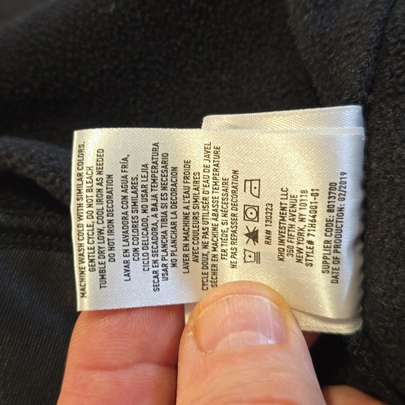 Spyder Men's Qtr Zip Black Pullover with Pockets and Microfleece Lining - Picture 6 of 10